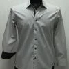 Cado Long Sleeve Button Down Men's Fashion Shirt - Solid Pattern White #141