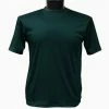 Log In Short Sleeve Mock Neck Men's T-Shirt - Solid Pattern Emerald Green #218 T-Shirts