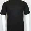 Log In Short Sleeve Mock Neck Men's T-Shirt - Solid Pattern Black #218 T-Shirts