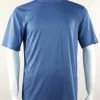 Log In Short Sleeve Mock Neck Men's T-Shirt - Solid Pattern Blue #218