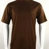 Log In Short Sleeve Mock Neck Men's T-Shirt - Solid Pattern Cognac #218