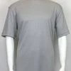 Log In Short Sleeve Mock Neck Men's T-Shirt - Solid Pattern Grey #218