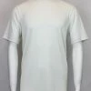 Log In Short Sleeve Mock Neck Men's T-Shirt - Solid Pattern Ivory #218 T-Shirts