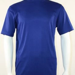 Log In Short Sleeve Mock Neck Men's T-Shirt - Solid Pattern Midnight Blue #218 T-Shirts