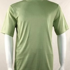 Log In Short Sleeve Mock Neck Men's T-Shirt - Solid Pattern Mint #218 T-Shirts