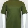 Log In Short Sleeve Mock Neck Men's T-Shirt - Solid Pattern Olive #218