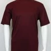 T-Shirts Log In Short Sleeve Mock Neck Men's T-Shirt - Solid Pattern Plum #218