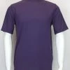 T-Shirts Log In Short Sleeve Mock Neck Men's T-Shirt - Solid Pattern Purple #218