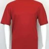 Log In Short Sleeve Mock Neck Men's T-Shirt - Solid Pattern Red #218 T-Shirts