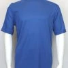 Log In Short Sleeve Mock Neck Men's T-Shirt - Solid Pattern Royal Blue #218