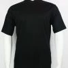 Log In Short Sleeve V Neck Men's T-Shirt - Solid Pattern Black #219 T-Shirts
