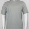 Log In Short Sleeve V Neck Men's T-Shirt - Solid Pattern Grey #219 T-Shirts