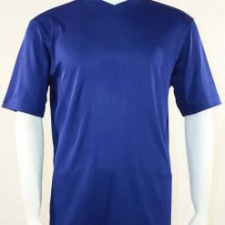 Log In Short Sleeve V Neck Men's T-Shirt - Solid Pattern Midnight Blue #219 T-Shirts