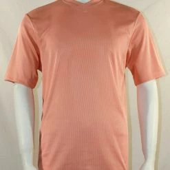 T-Shirts Log In Short Sleeve V Neck Men's T-Shirt - Solid Pattern Peach #219