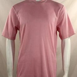 T-Shirts Log In Short Sleeve V Neck Men's T-Shirt - Solid Pattern Pink #219