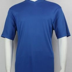 Log In Short Sleeve V Neck Men's T-Shirt - Solid Pattern Royal Blue #219 T-Shirts