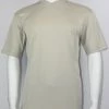 Log In Short Sleeve V Neck Men's T-Shirt - Solid Pattern Tan #219