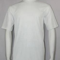T-Shirts Log In Short Sleeve V Neck Men's T-Shirt - Solid Pattern White #219