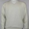 Bassiri V Neck Men's Sweater - Solid Pattern Ivory #627