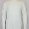 T-Shirts Log In Long Sleeve Mock Neck Men's T-Shirt - Solid Pattern Ivory #628