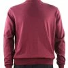 Sweaters Bassiri Mock Neck Men's Sweater - Solid Pattern Burgundy #630