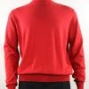 Sweaters Bassiri Mock Neck Men's Sweater - Solid Pattern Red #630