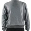 Bassiri Mock Neck Men's Sweater - Solid Pattern Smoke #630
