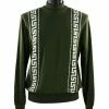 Sweaters Bassiri Mock Neck Men's Sweater - Greek Key Pattern Green #636