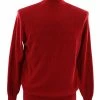 Bassiri Mock Neck Men's Sweater - Overall Pattern Red #638