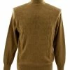 Bassiri Mock Neck Men's Sweater - Overall Pattern Tan #638