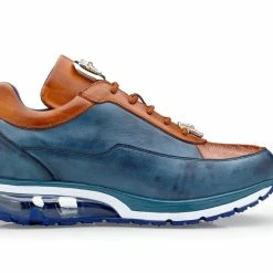 Weekend Menswear Belvedere Sneakers Men's Shoes Blue Safari & Almond - Flash E01 Accessories