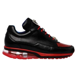 Weekend Menswear Belvedere Sneakers Men's Shoes Black & Red - Flash E01 Accessories
