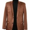 Buy 🔥 Bassiri Two Button Single Breasted Men's Blazer - Solid Pattern Cognac #J 1042 Blazers 😍 2 Bassiri Two Button Single Breasted Men's Blazer - Solid Pattern Cognac #J 1042 Blazers