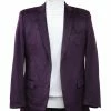 Wholesale 🎁 Bassiri Two Button Single Breasted Men's Blazer - Solid Pattern Eggplant #J 1042 ✨ 1 Bassiri Two Button Single Breasted Men's Blazer - Solid Pattern Eggplant #J 1042