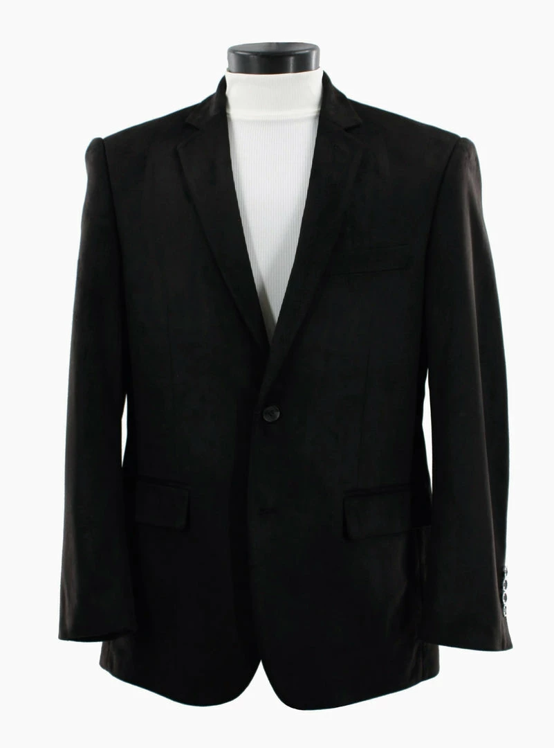 Brand new β Bassiri Two Button Single Breasted Men's Blazer - Solid Pattern Black #J 1043 Blazers π 3 Bassiri Two Button Single Breasted Men's Blazer - Solid Pattern Black #J 1043 Blazers