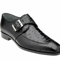 Weekend Menswear Belvedere Buckle Strap Men's Shoes Black - Josh 114011 Accessories