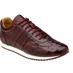 Weekend Menswear Accessories Belvedere Sneakers Men's Shoes Burgundy - Parker 6004