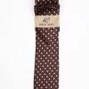Rossi Man Men's Ties With Pocket Round Polka Dot Pattern Brown - RMR662-2