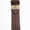 Rossi Man Men's Ties With Pocket Round Polka Dot Pattern Brown - RMR662-9 Accessories