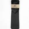 Accessories Rossi Man Men's Ties With Pocket Round Solid Pattern Black - RMR665-4