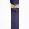 Rossi Man Men's Ties With Pocket Round Solid Pattern Navy - RMR665-5