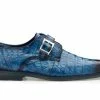 Weekend Menswear Belvedere Buckle Strap Men's Shoes Ocean Blue - Spencer N05